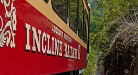 an incline railway trolley car